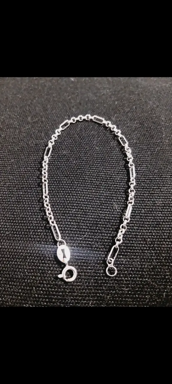 Collar de plata con dije de diamante - 3