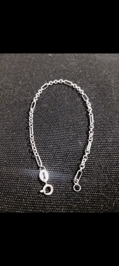 Collar de plata con dije de diamante - miniatura 3