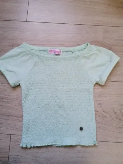 Polera verde claro para niña - miniatura 1