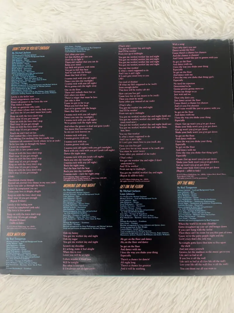 Vinilo Michael Jackson Off The Wall - 2