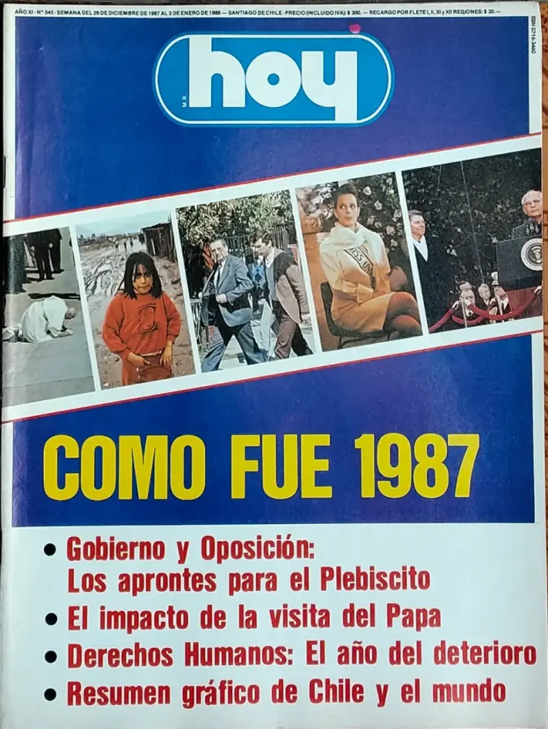 Revista Hoy edición diciembre 1987 - 1