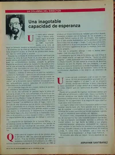 Revista Hoy edición diciembre 1987 - miniatura 3