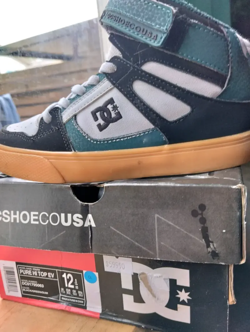 Zapatillas DC Shoes Pure Hi Top EV Verde Talla 12 - 1