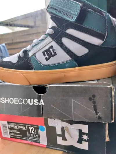 Zapatillas DC Shoes Pure Hi Top EV Verde Talla 12 - miniatura 1