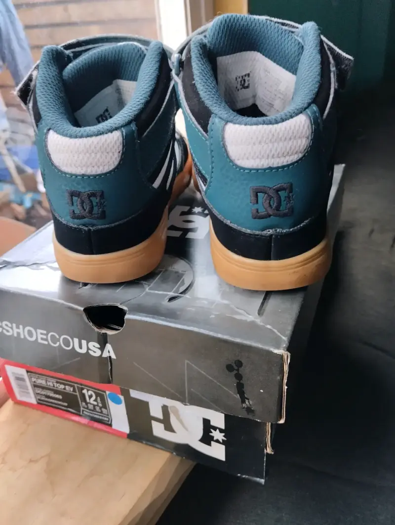 Zapatillas DC Shoes Pure Hi Top EV Verde Talla 12 - 4