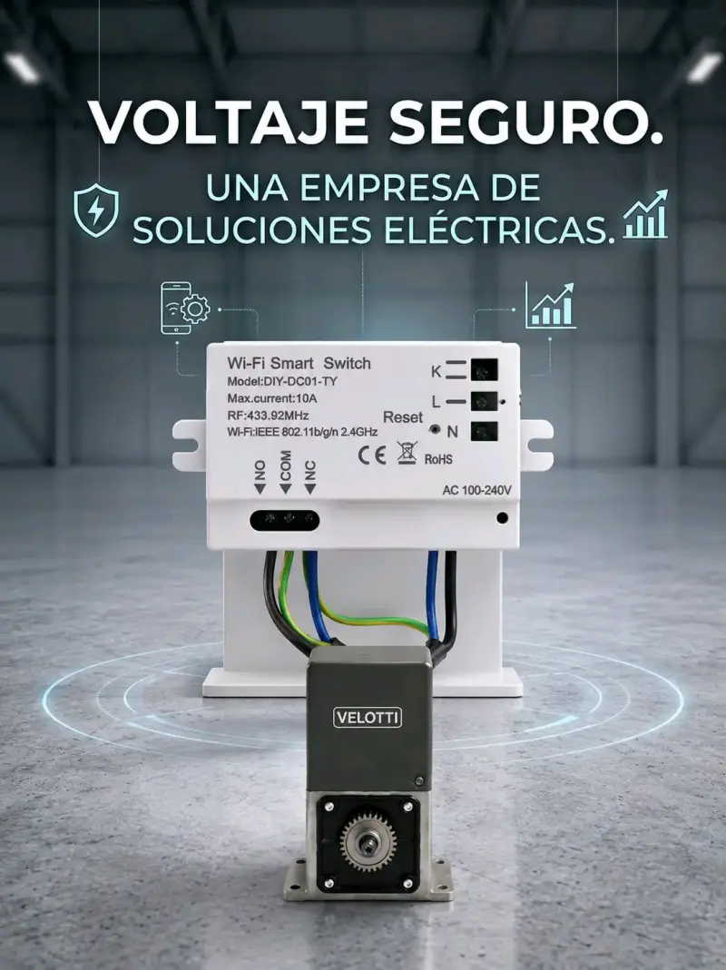 Interruptor inteligente Wi-Fi para motores