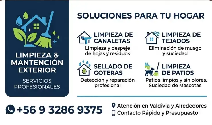 Servicios limpieza y mantención exterior en Vald