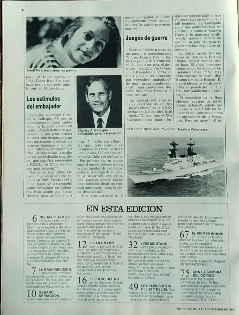 Revista Hoy Edición Especial 1988 - 2
