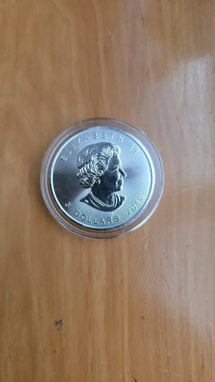 Moneda de plata canadiense 2016 - 1