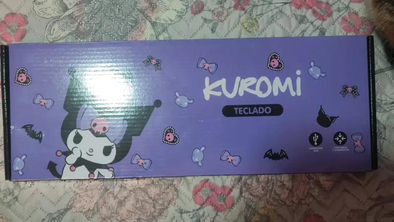 Teclado USB Kuromi Sanrio portátil y compacto - 4