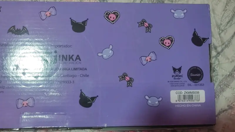 Teclado USB Kuromi Sanrio portátil y compacto - 5
