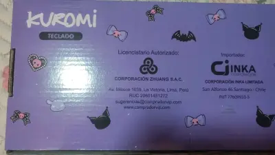 Teclado USB Kuromi Sanrio portátil y compacto - miniatura 6