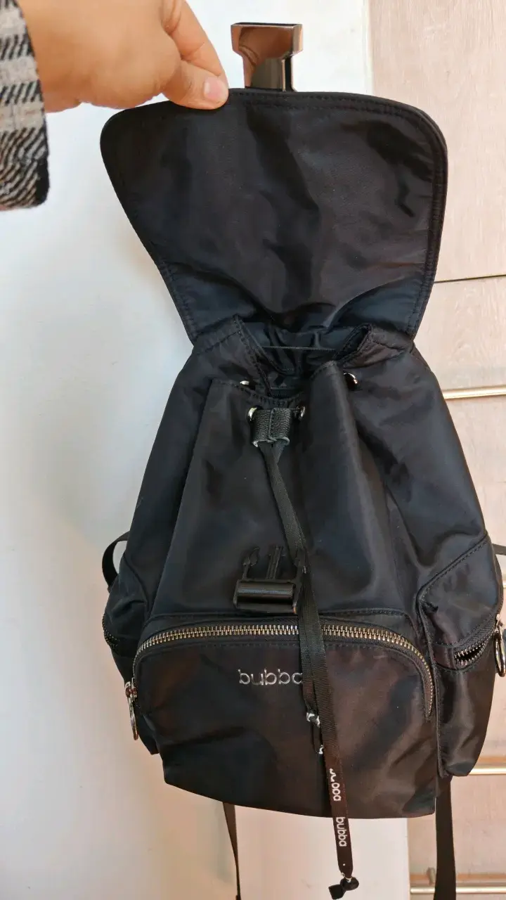 Mochila negra Bubba con cierre metálico - 3