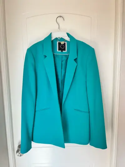 Blazer turquesa para mujer talla 42 - miniatura 1