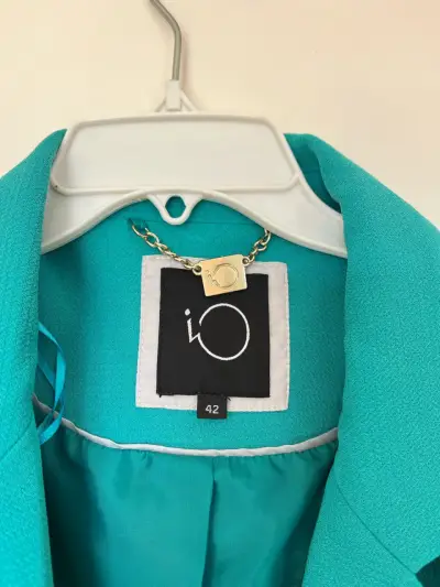 Blazer turquesa para mujer talla 42 - miniatura 2
