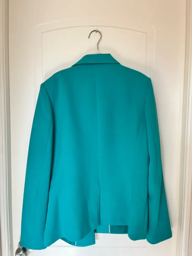 Blazer turquesa para mujer talla 42 - 4