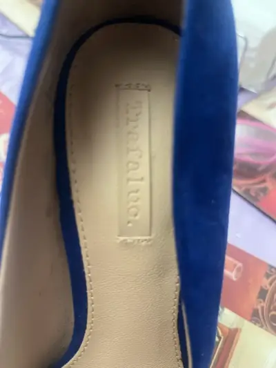 Zapatos de tacón azul mujer Dafalia - miniatura 1