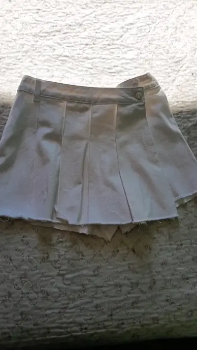 Falda short blanca de mezclilla Index talla 36 - miniatura 1