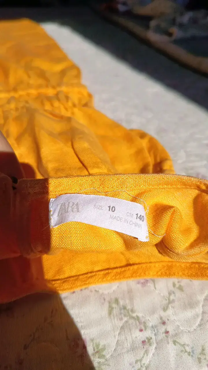 Enterito amarillo para niña talla 10 - 2