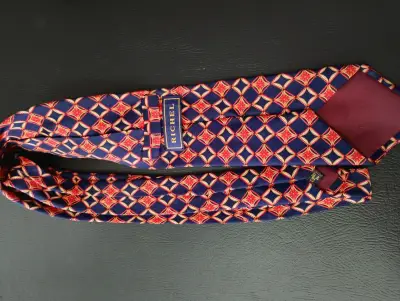 Corbata de seda estampada Richel 8,5 CM - miniatura 2