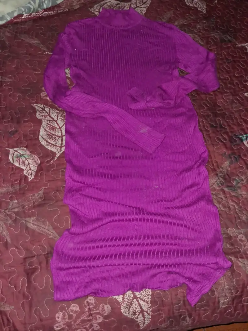 Falda acampanada marrón para mujer - 3