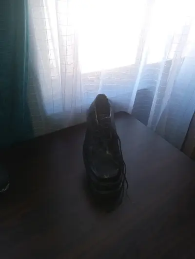 Botines de cuero negro con tacón alto - miniatura 6