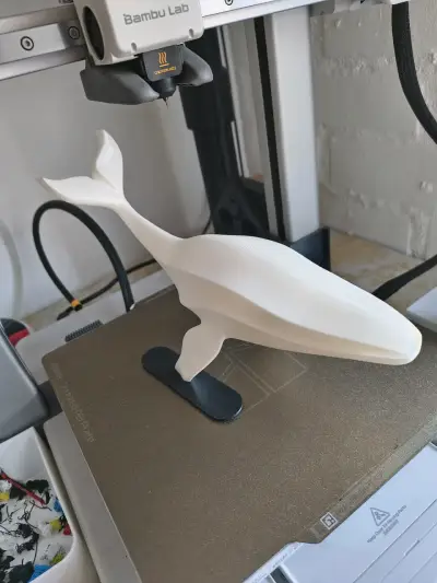 Figura decorativa de ballena en impresión 3D - miniatura 4