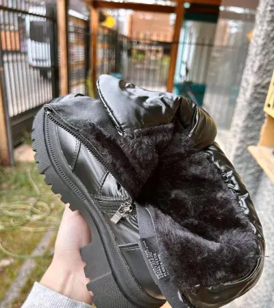 Botas negras de invierno con forro interior - miniatura 2