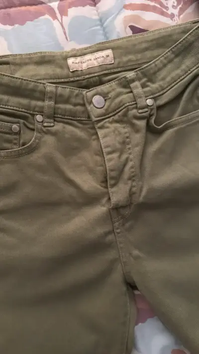 Pantalones verdes Purificación García talla 38 - miniatura 1