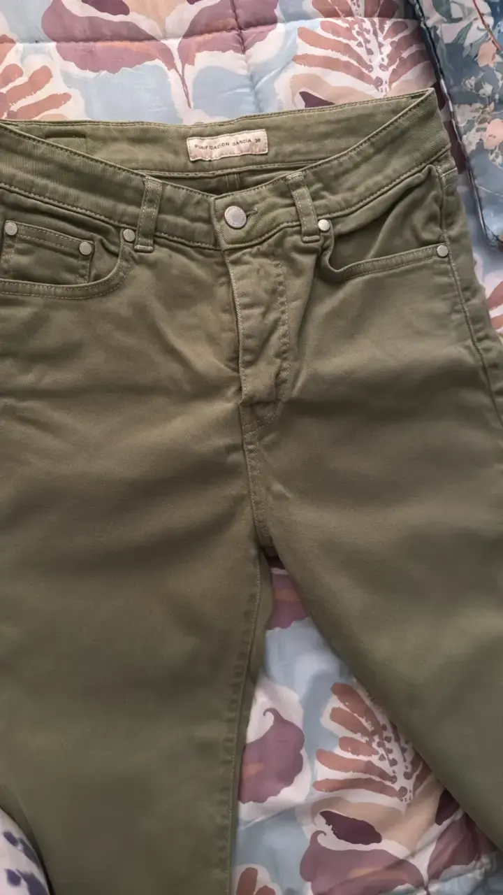 Pantalones verdes Purificación García talla 38 - 2