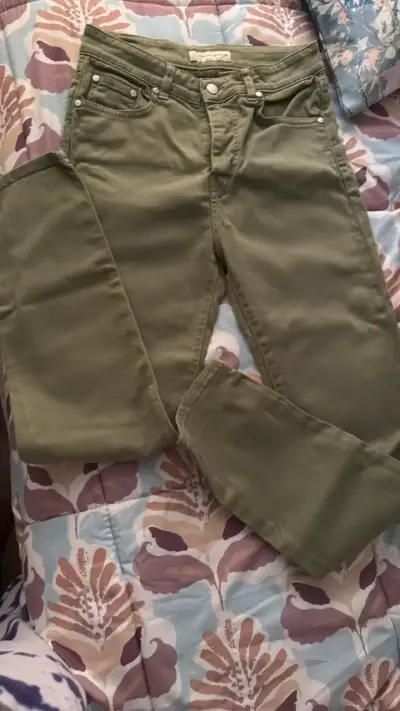 Pantalones verdes Purificación García talla 38 - miniatura 4