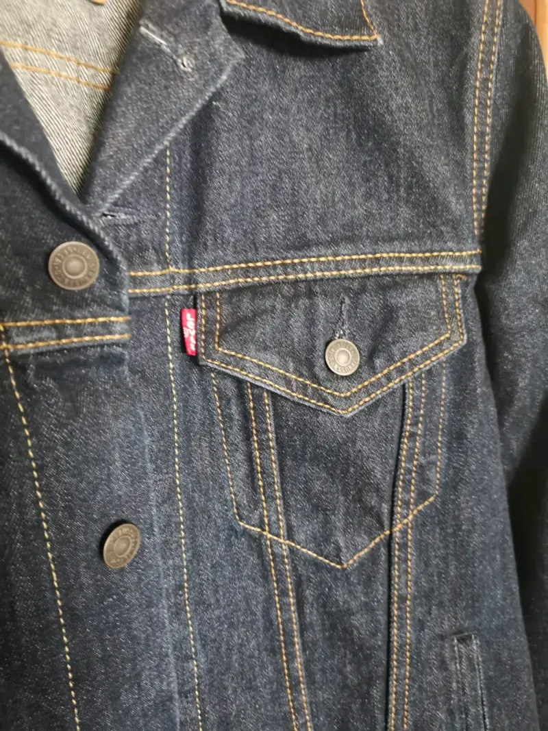 Chaqueta mezclilla levis hombre talla S - 2
