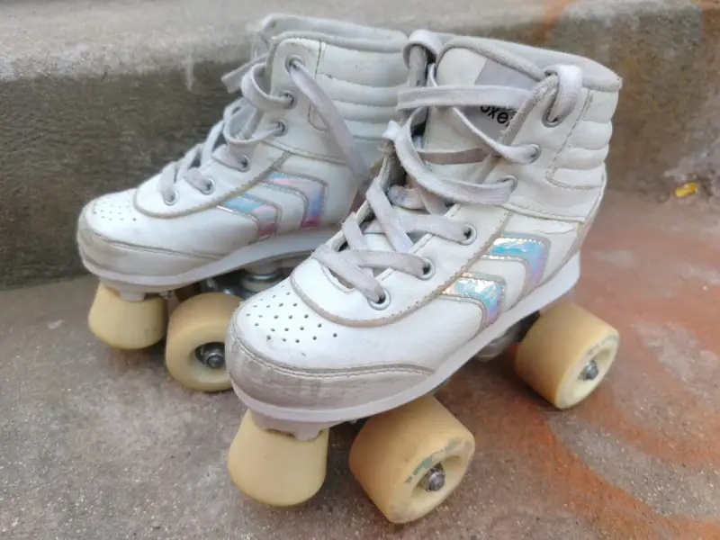 Patines de cuatro ruedas Oxelo blancos para niños - 1