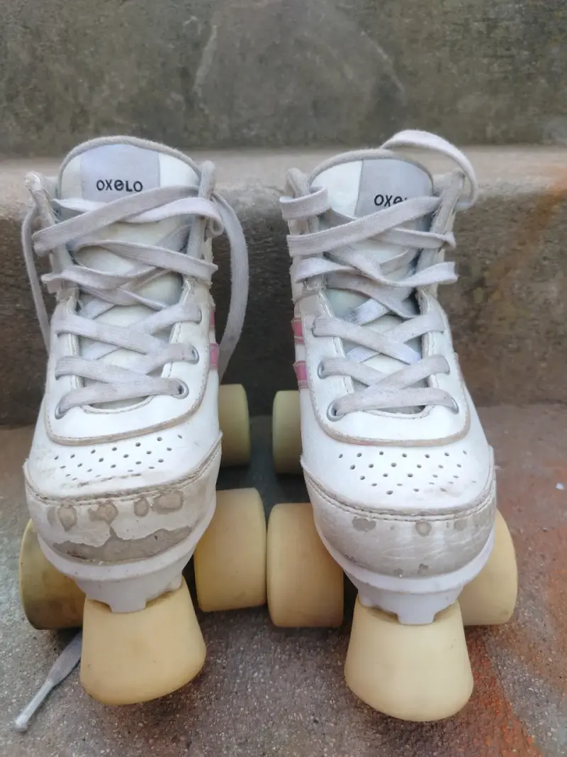 Patines de cuatro ruedas Oxelo blancos para niños - 2