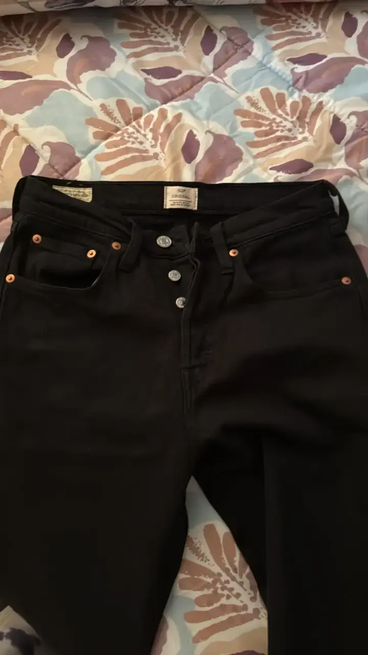 Jeans Levi's 501 Original Negro premium talla 38 - 2