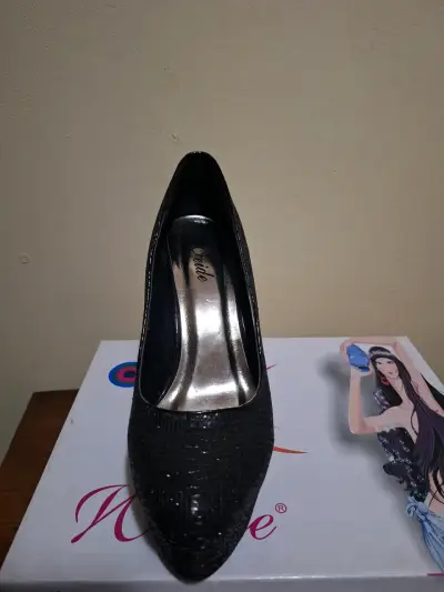 Zapatos de Tacón Alto Negros Weide Talla 38 - miniatura 2