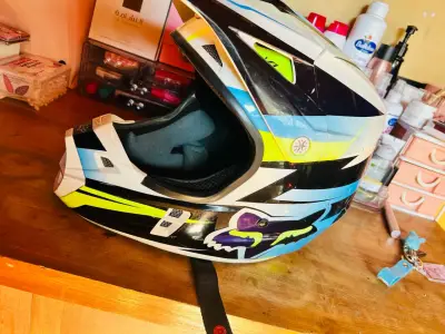 Casco de motocross Fox V1 multicolor - miniatura 1