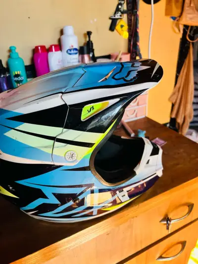 Casco de motocross Fox V1 multicolor - miniatura 3