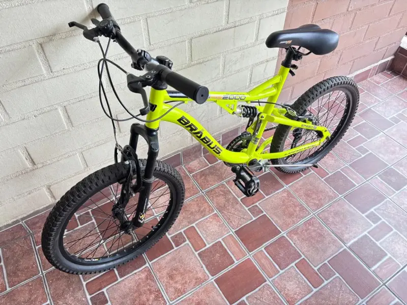 Bicicleta Brabus Stone RS2000 verde con suspensión - 4