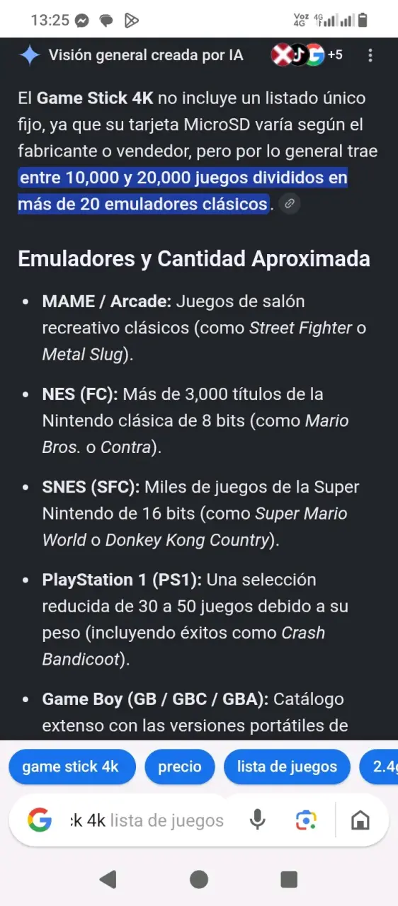 Control inalámbrico con Game Stick 4K - 4