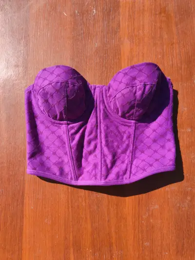 Corset morado sin tirantes 💜 - miniatura 1