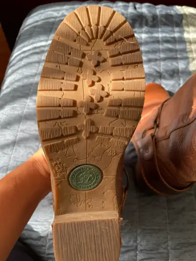 Botines de cuero marrón con hebilla - miniatura 3