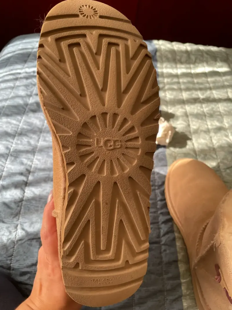 Botas de invierno UGG beige con forro de lana - 5