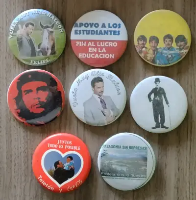 Set de Chapitas Vintage con Diseños Variados - miniatura 1