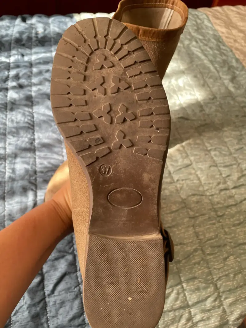 Botas de gamuza marrón para mujer talla 37 - 3