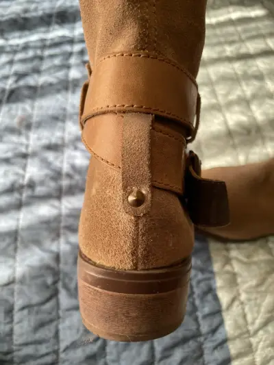 Botas de gamuza marrón para mujer talla 37 - miniatura 6
