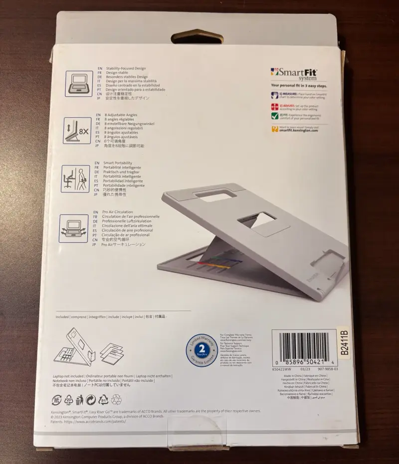 Soporte ergonómico para laptop Kensington SmartFit - 3