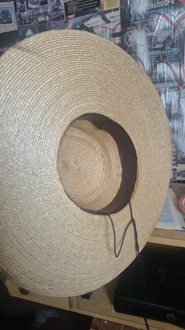 Sombrero de paja estilo huaso chileno - 3