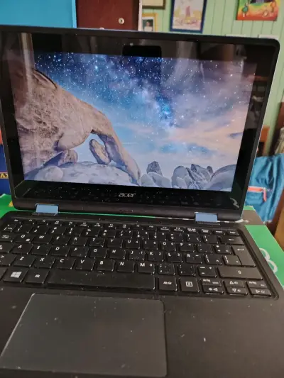 Notebook Acer r3 azul con pantalla táctil - miniatura 1