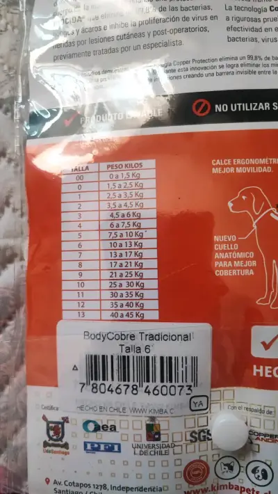 Ropa Post-Quirúrgica para Mascotas BodyCobre Talla 6 - miniatura 4